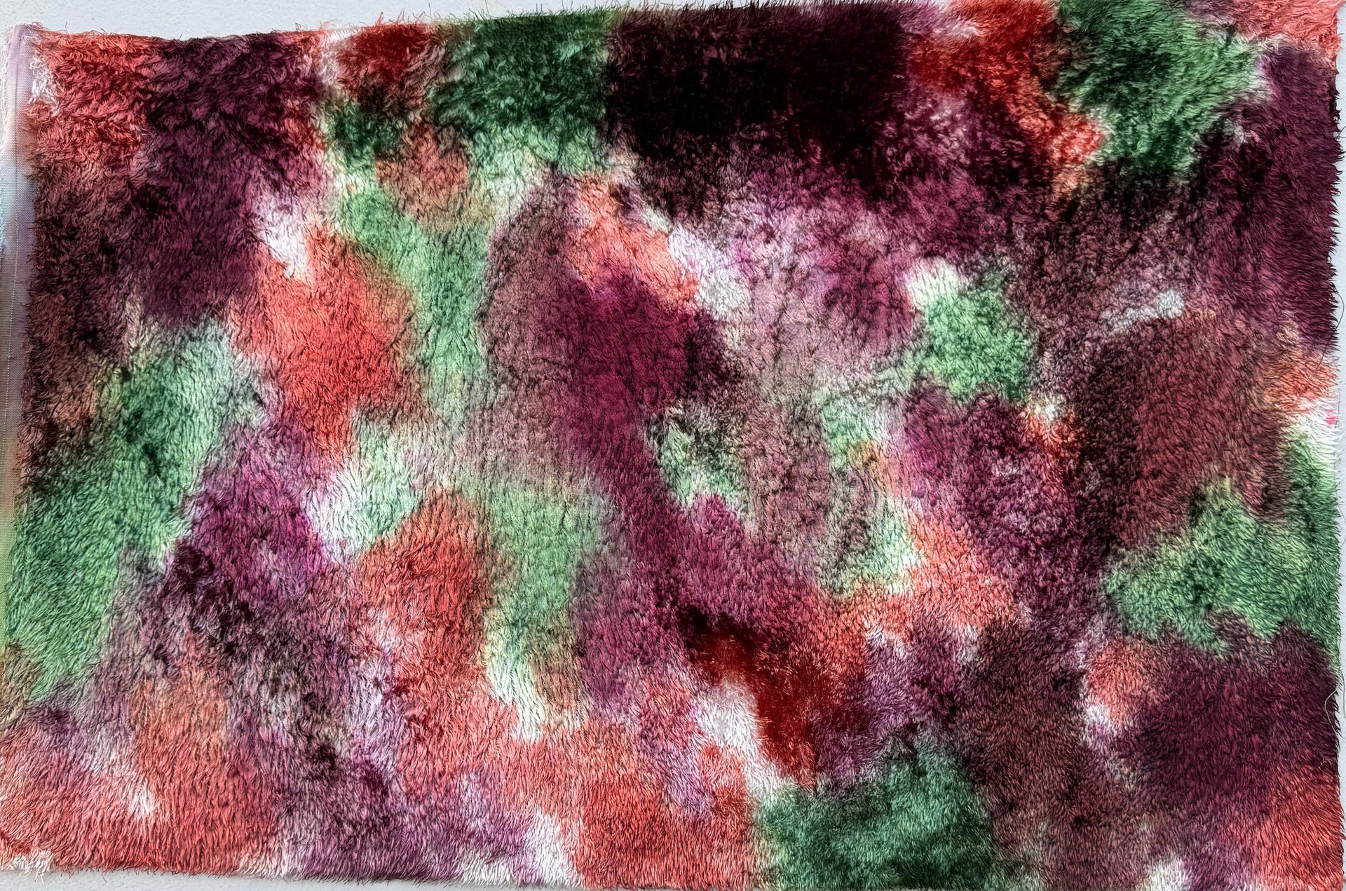 Textured Viscose - Hand Dyed Forest Awakening - Fat 1/4m - JUL054