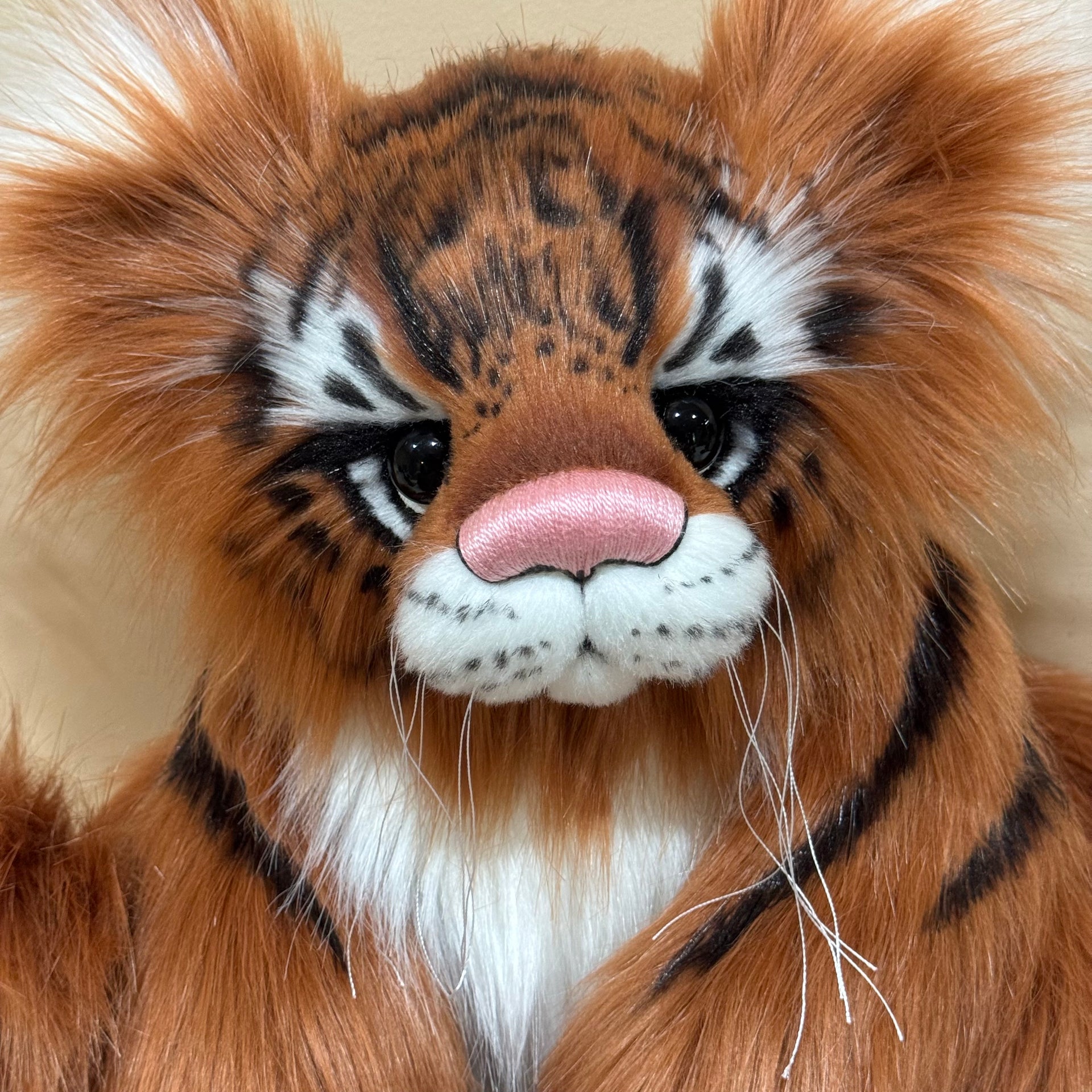 Cedar - 20" Faux Fur Tiger Teddy by Emma's Bears - OOAK