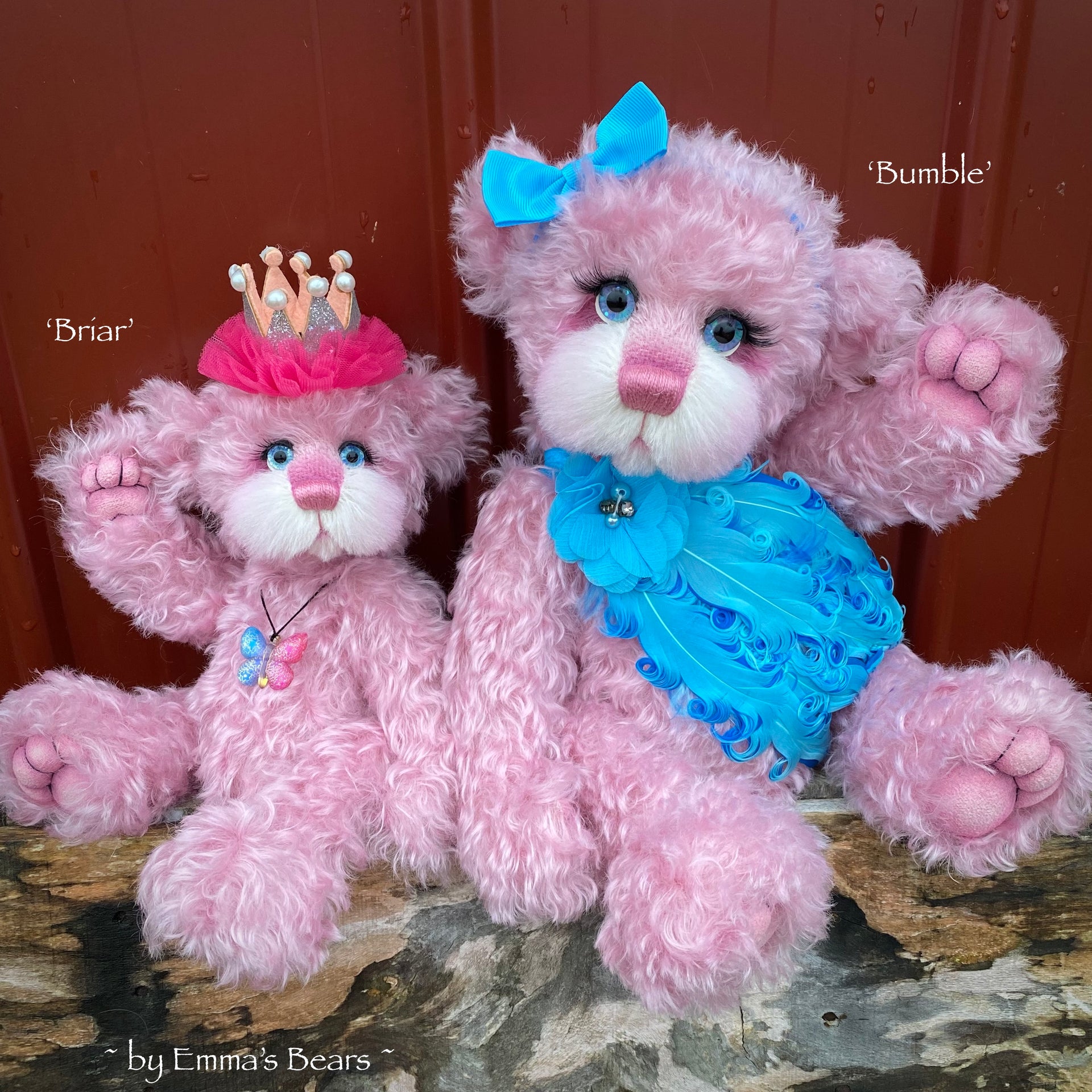 Bumble - 16" Curly Kid Mohair and Alpaca artist bear by Emma's Bears - OOAK