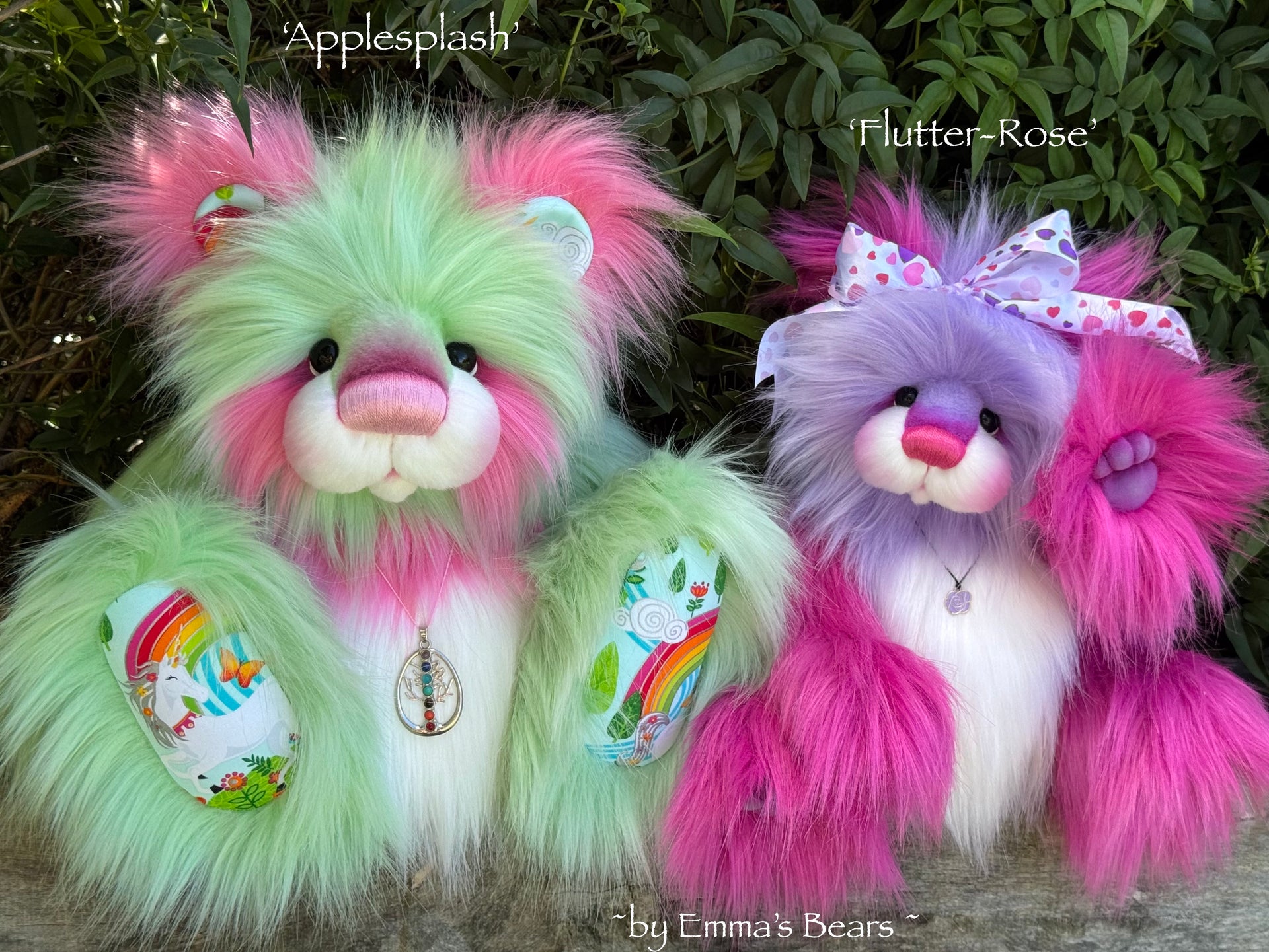 Applesplash - 18" Luxury faux fur artist bear by Emma's Bears - OOAK