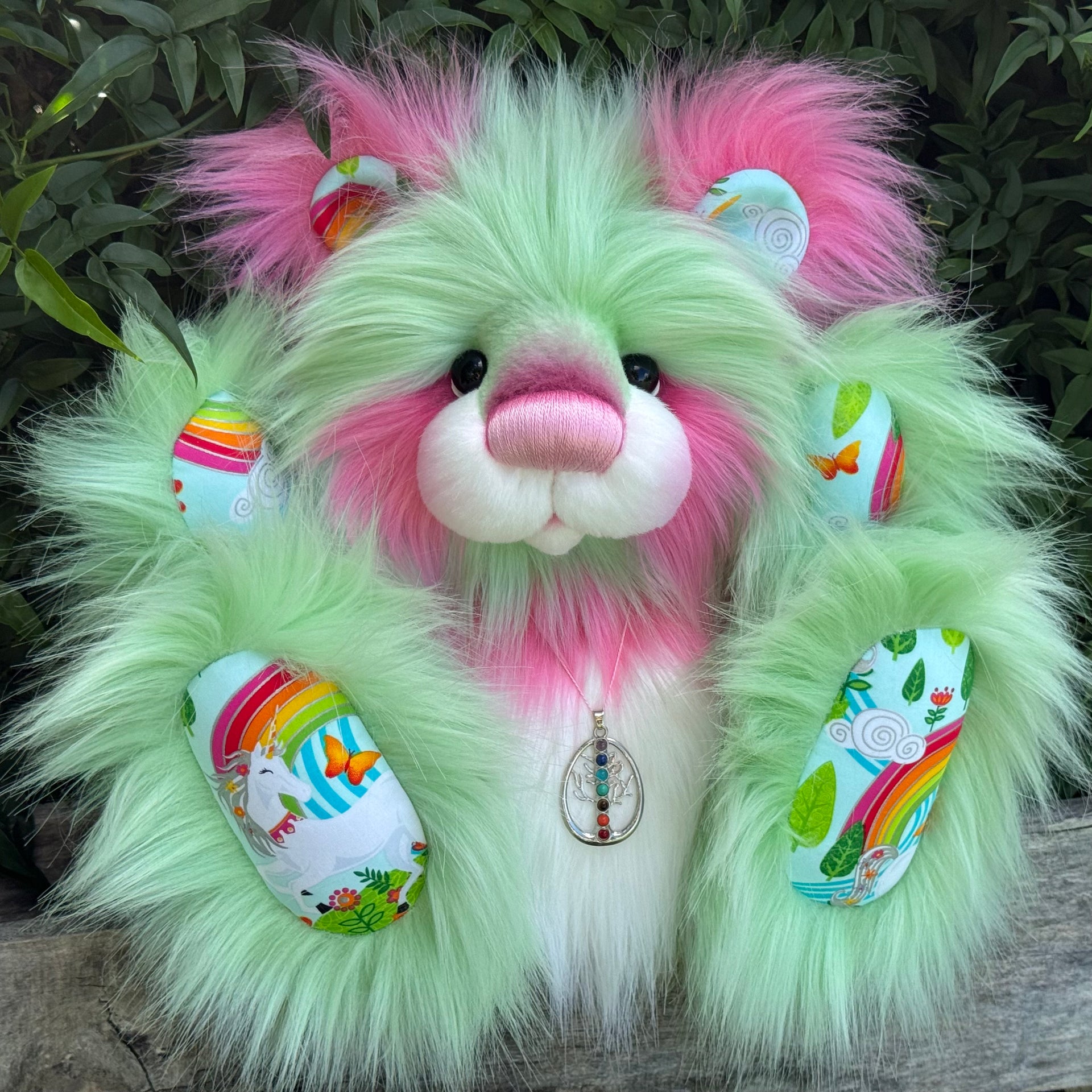 Applesplash - 18" Luxury faux fur artist bear by Emma's Bears - OOAK