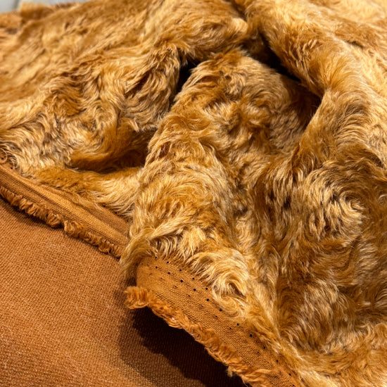 Teddy Gold - 20mm Swirl-effect Mohair/viscose blend