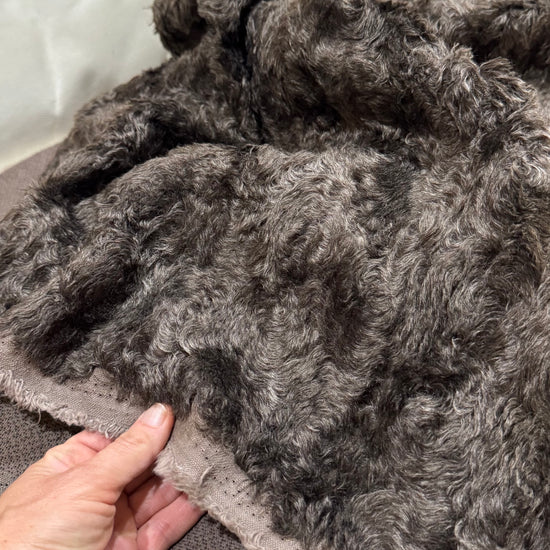 Storm Cloud - 20mm Swirl-effect Mohair/viscose blend