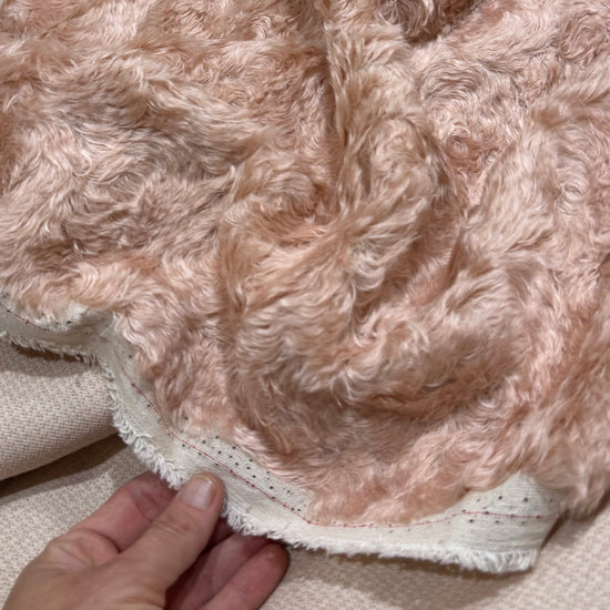 Porcelain Pink - 20mm Swirl-effect Mohair/viscose blend