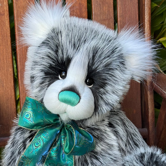 Peppermint Whisper - 25" faux fur bear by Emmas Bears - OOAK