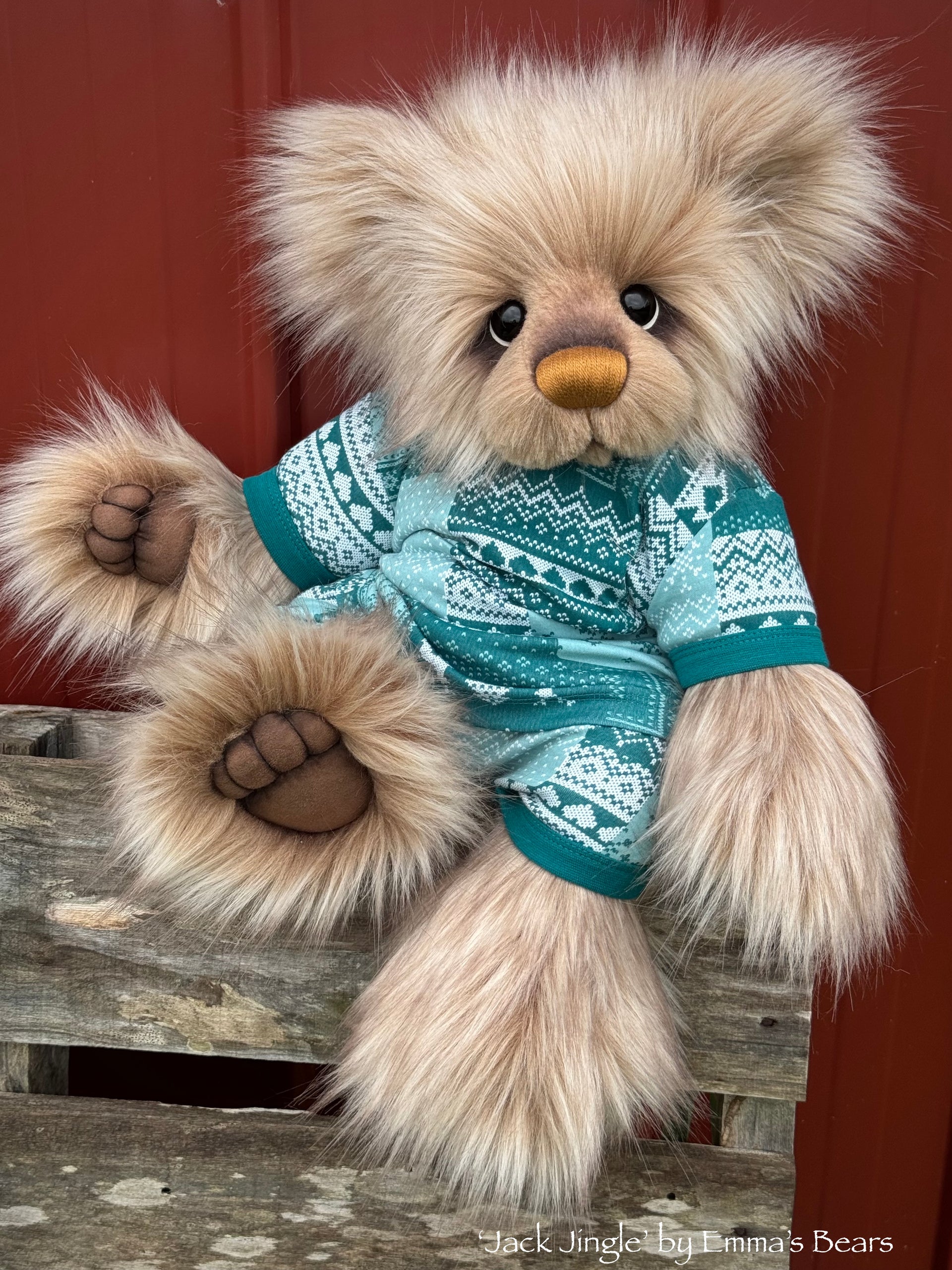 Jack Jingle - 21" Christmas 2024 Artist Bear by Emma's Bears - OOAK