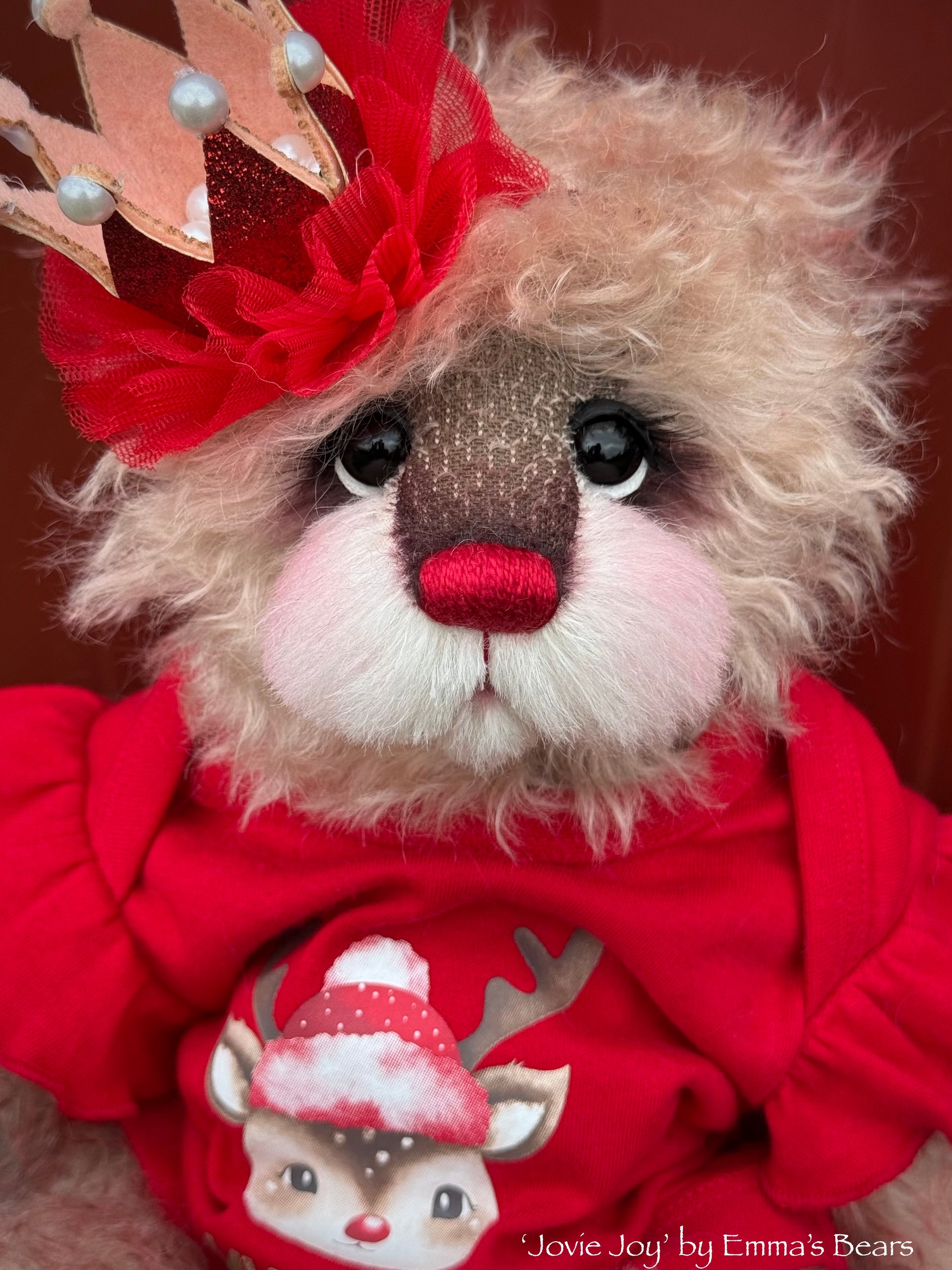 Jovie Joy - 13" Christmas 2024 Artist Bear by Emma's Bears - OOAK