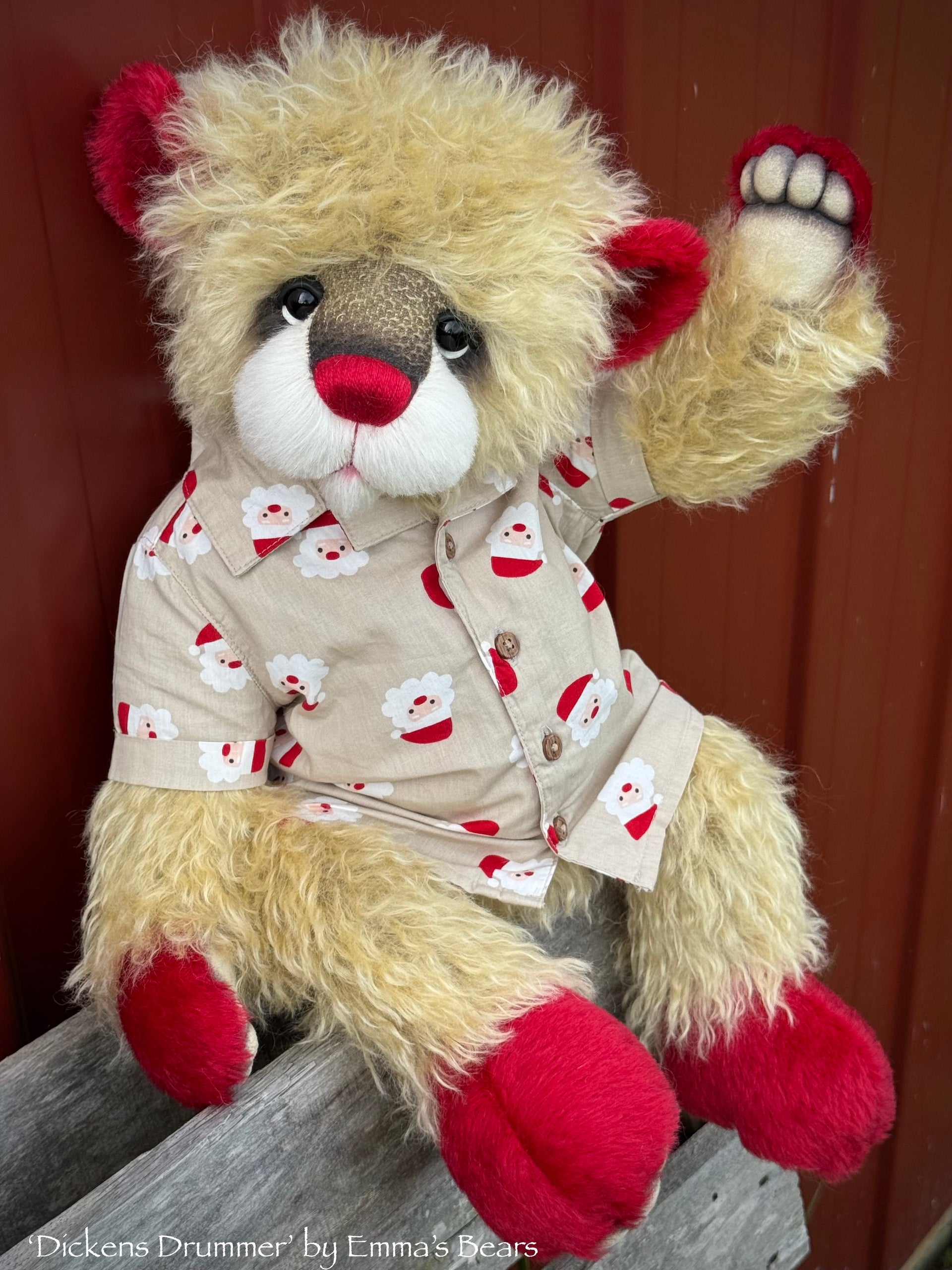 Dickens Drummer - 21" Christmas 2024 Artist Bear by Emma's Bears - OOAK