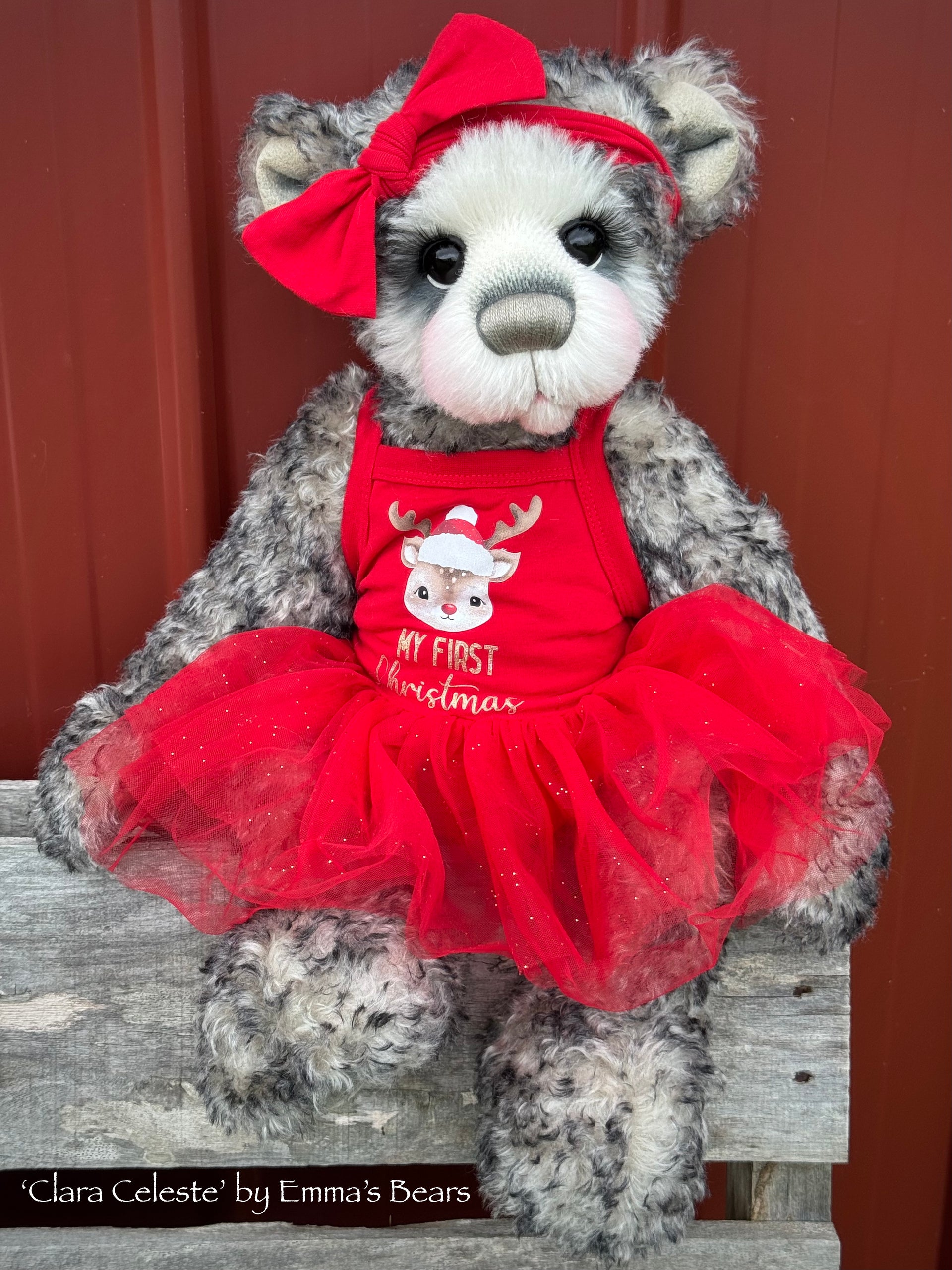 Clara Celeste - 20" Christmas 2024 Artist Bear by Emma's Bears - OOAK