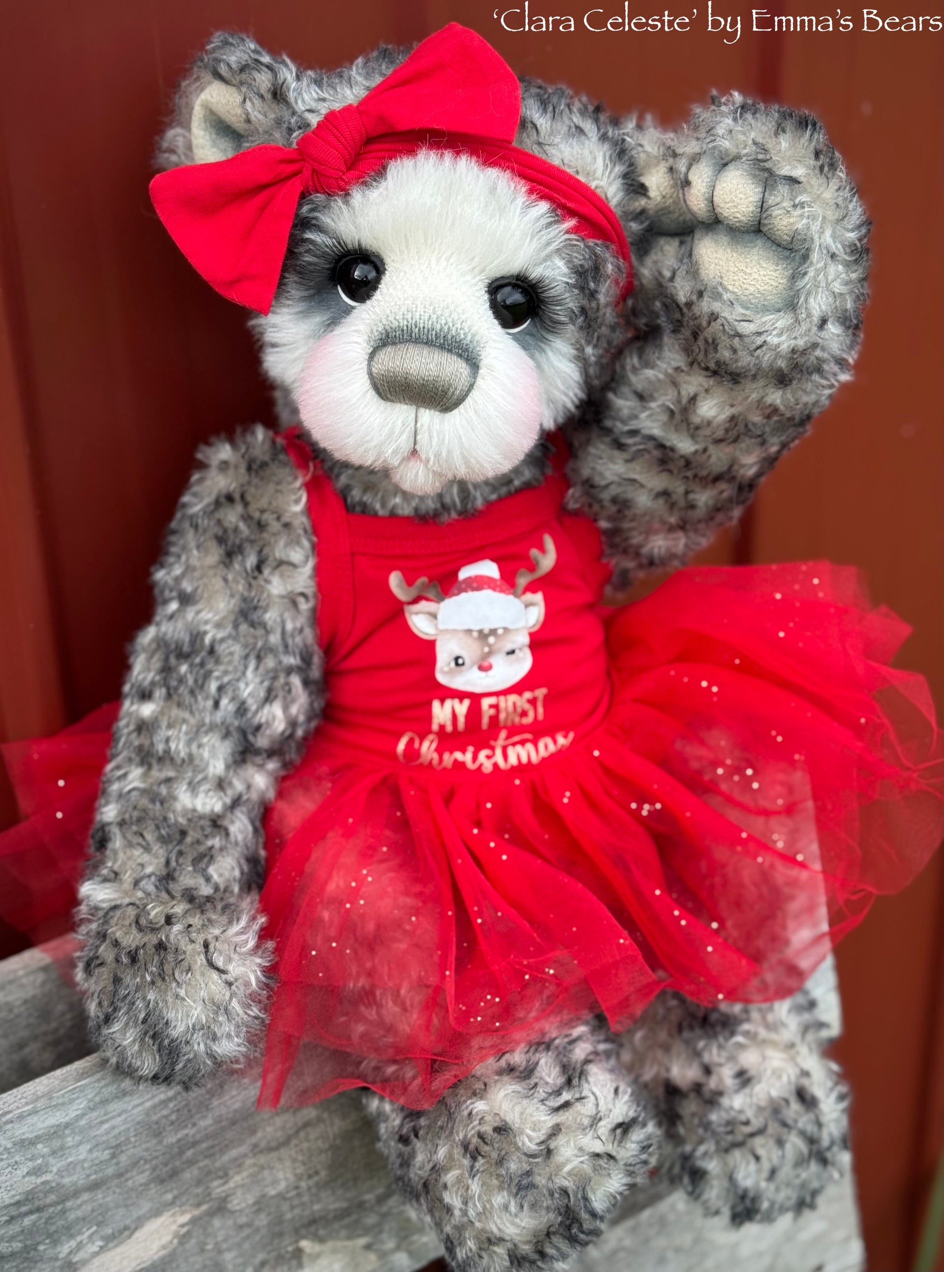 Clara Celeste - 20" Christmas 2024 Artist Bear by Emma's Bears - OOAK