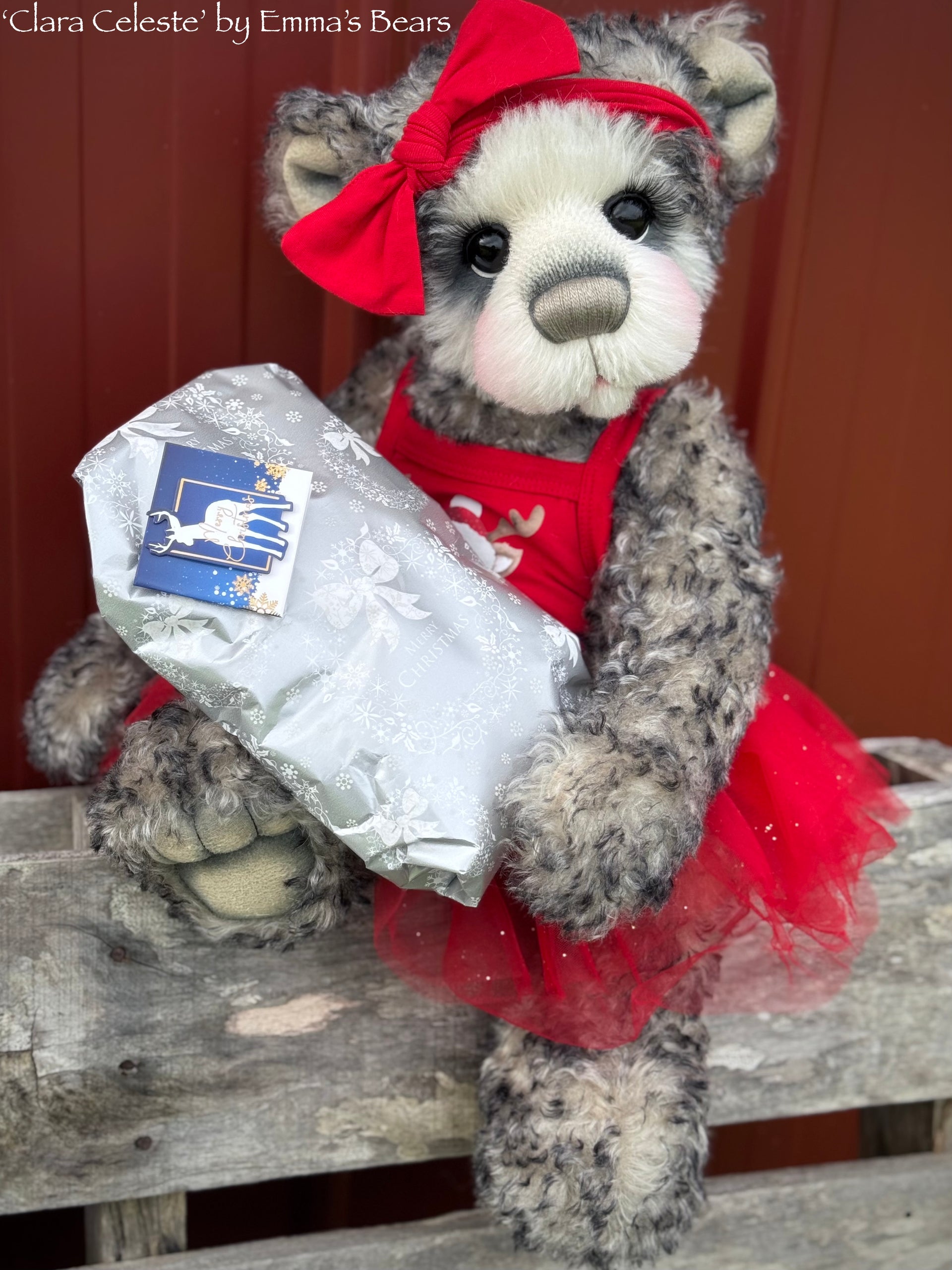 Clara Celeste - 20" Christmas 2024 Artist Bear by Emma's Bears - OOAK