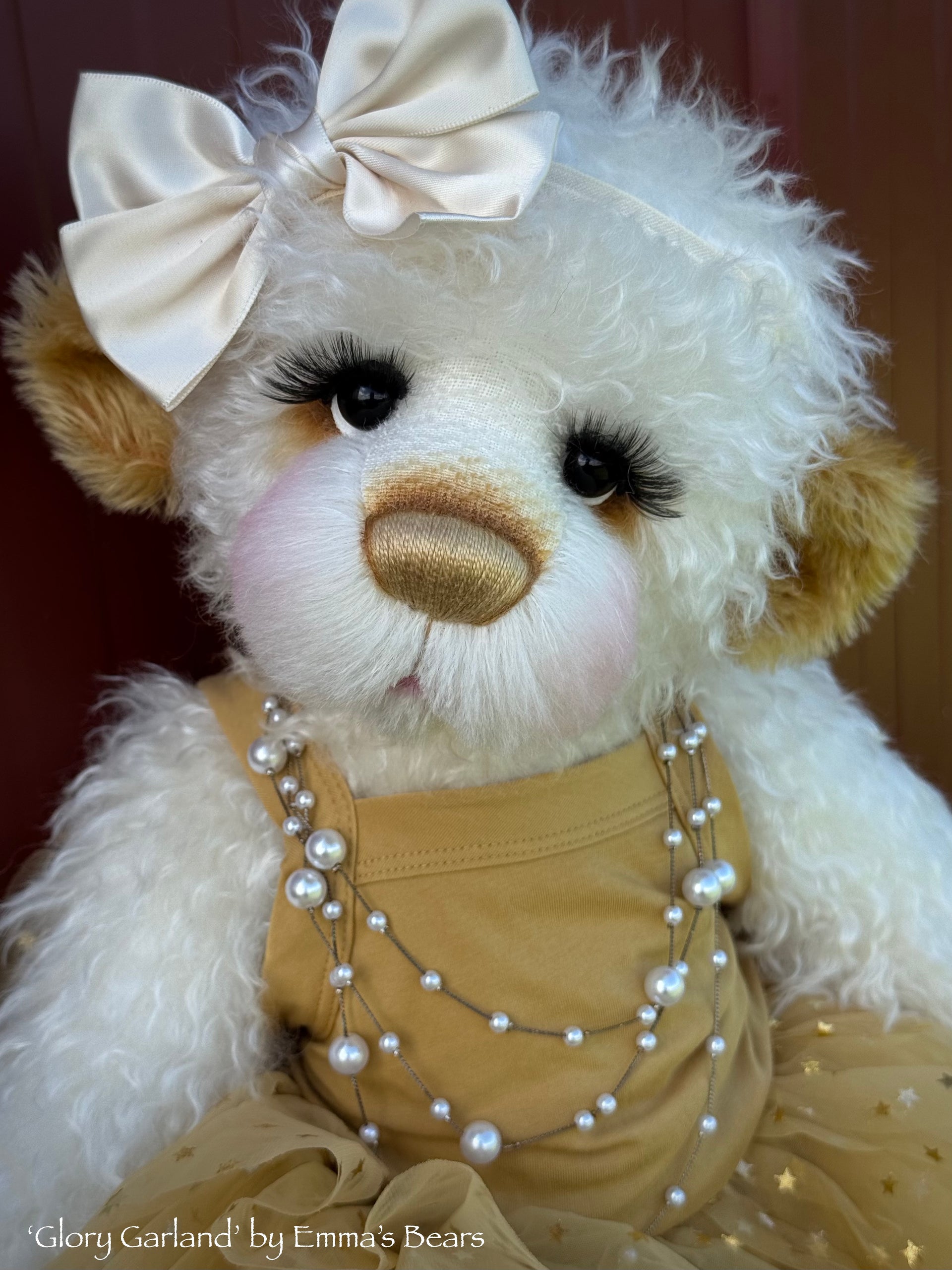 Glory Garland - 21" Christmas 2024 Artist Bear by Emma's Bears - OOAK