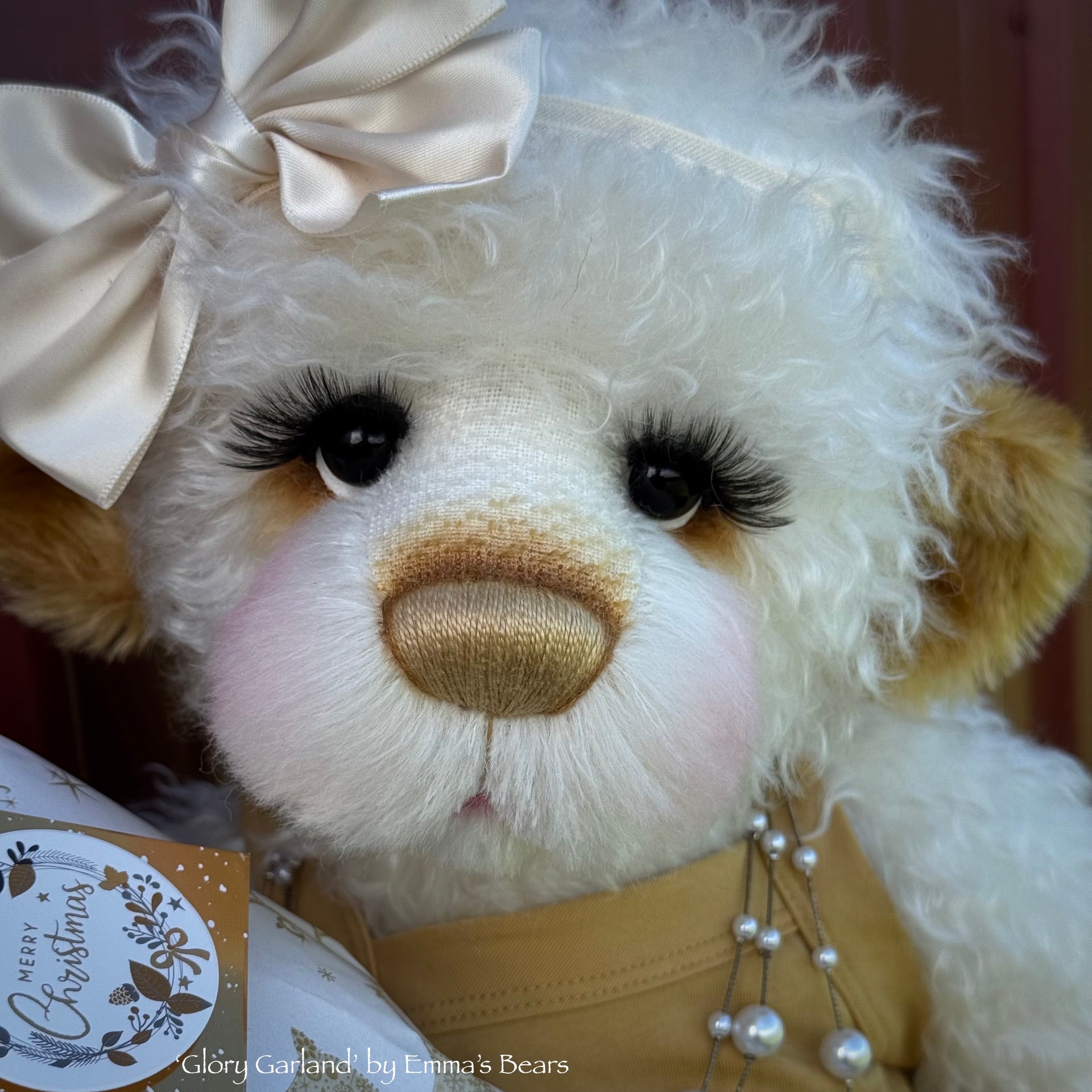 Glory Garland - 21" Christmas 2024 Artist Bear by Emma's Bears - OOAK