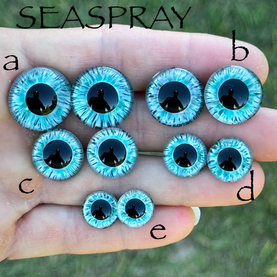 Hand Painted Eyes - Seaspray