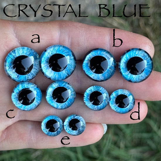Hand Painted Eyes - Crystal Blue