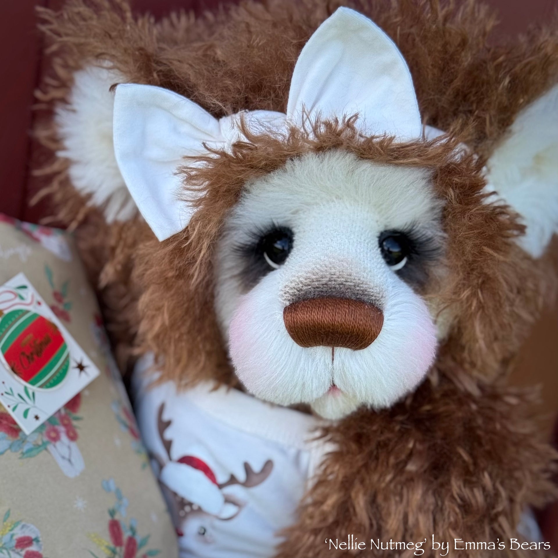 Nellie Nutmeg - 20" Christmas 2024 Artist Bear by Emma's Bears - OOAK