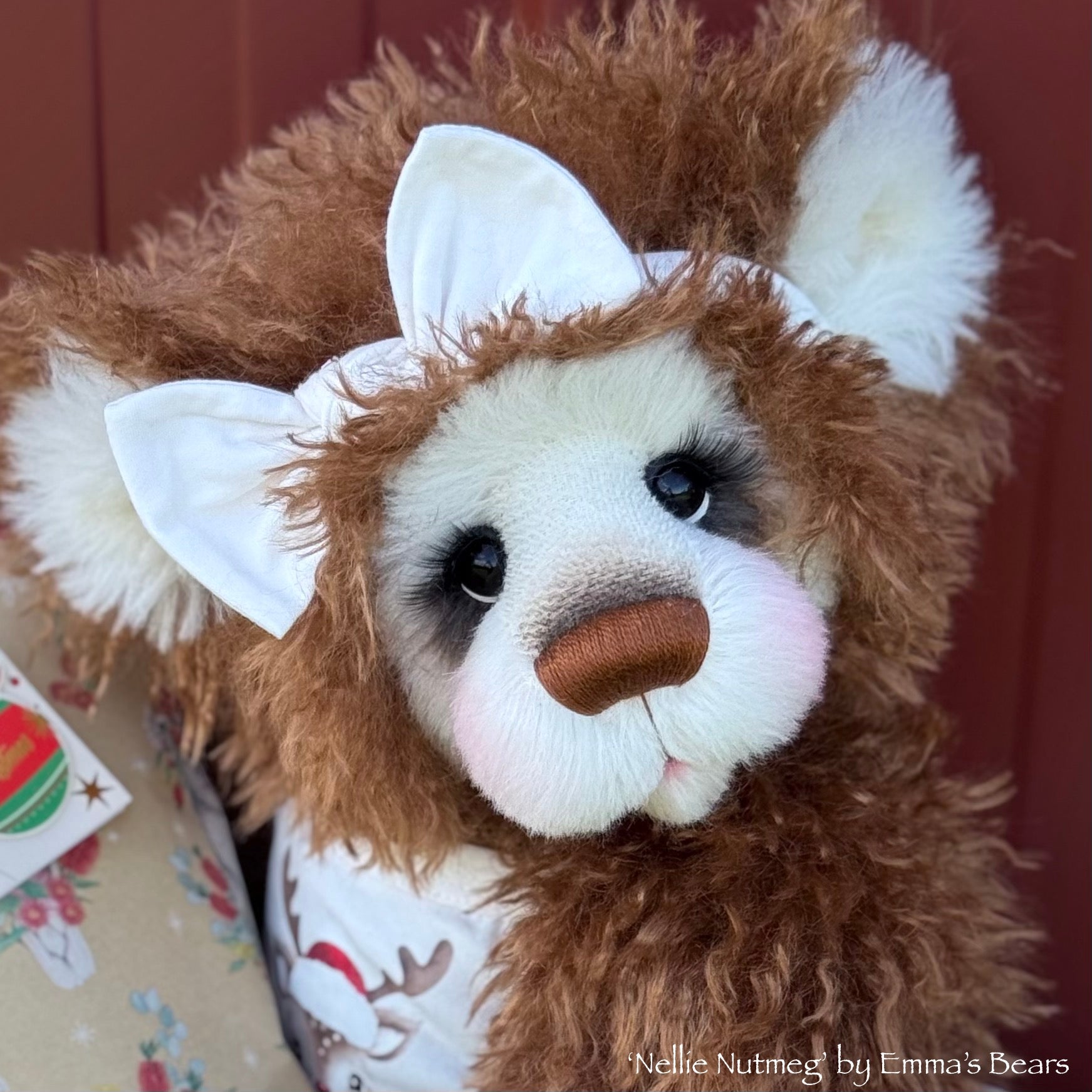 Nellie Nutmeg - 20" Christmas 2024 Artist Bear by Emma's Bears - OOAK