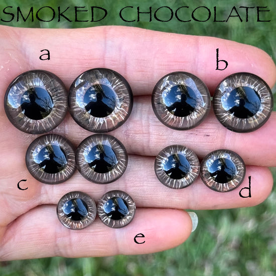 Hand Painted Eyes - Smoked Chocolate