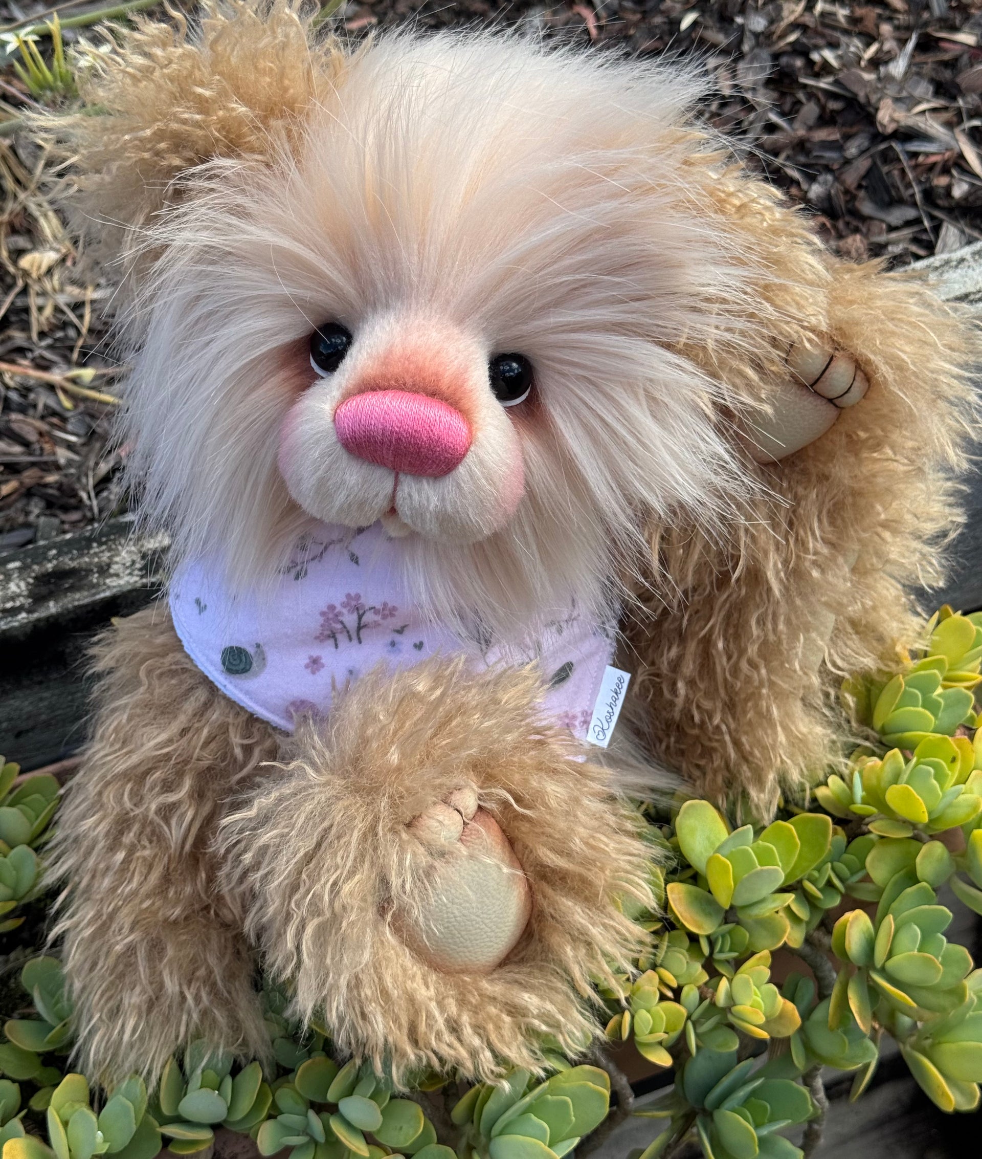 Edith - 16" faux fur bear by Emmas Bears - OOAK