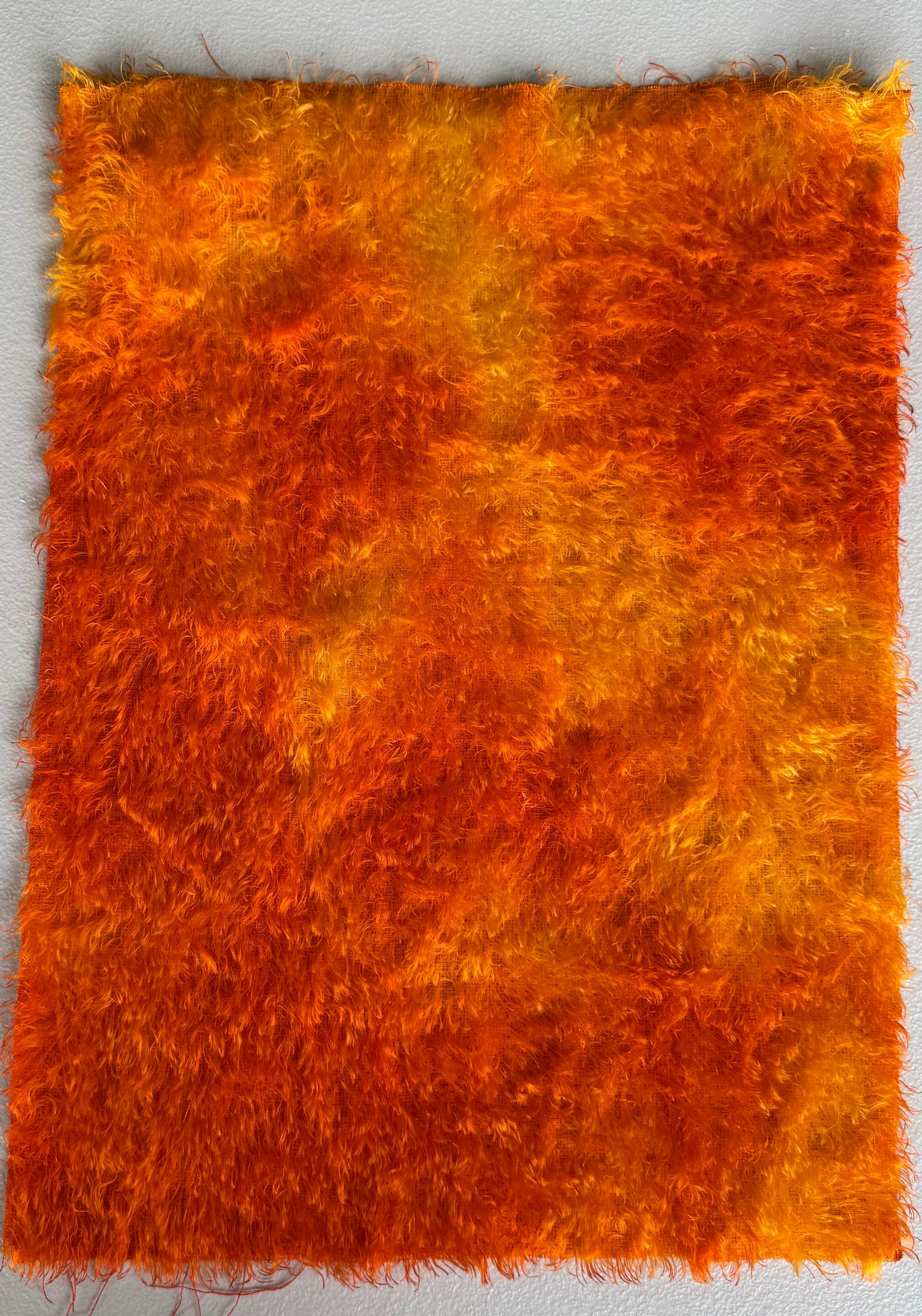 Sparse String Mohair - Hand Dyed Orange Batik - Fat 1/8m - DEC042