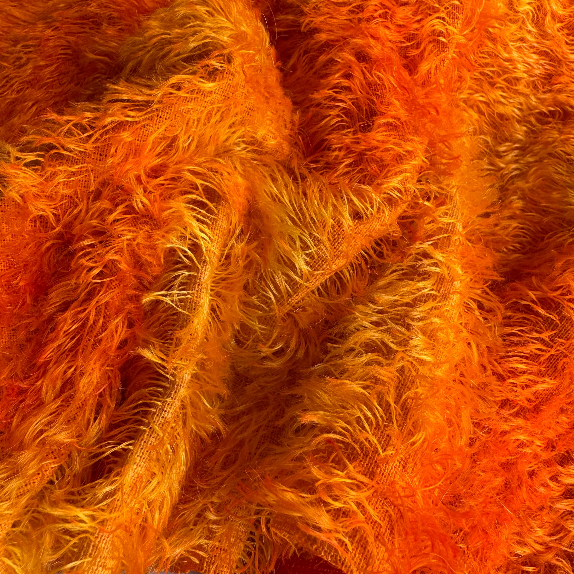 Sparse String Mohair - Hand Dyed Orange Batik - Fat 1/8m - DEC042