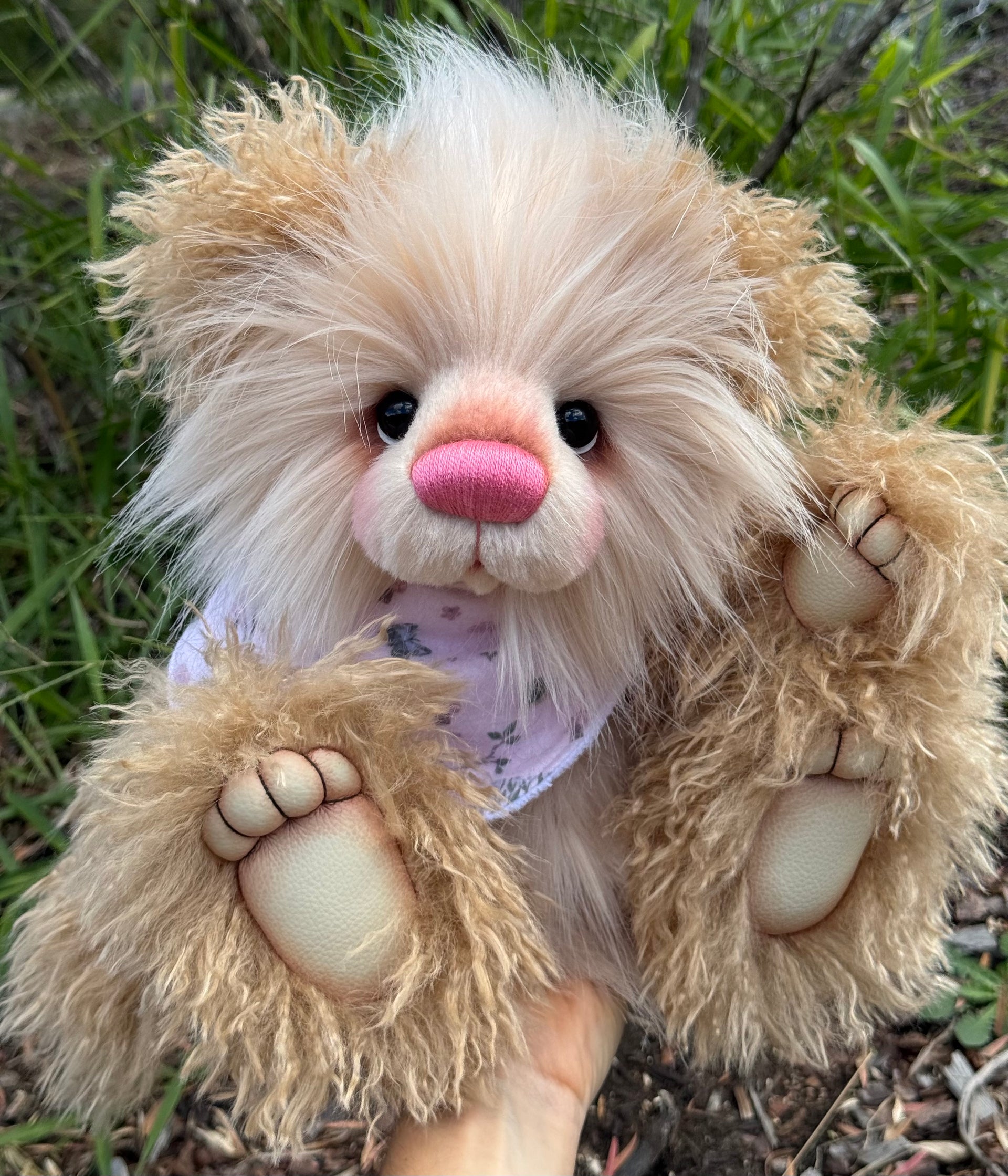 Edith - 16" faux fur bear by Emmas Bears - OOAK