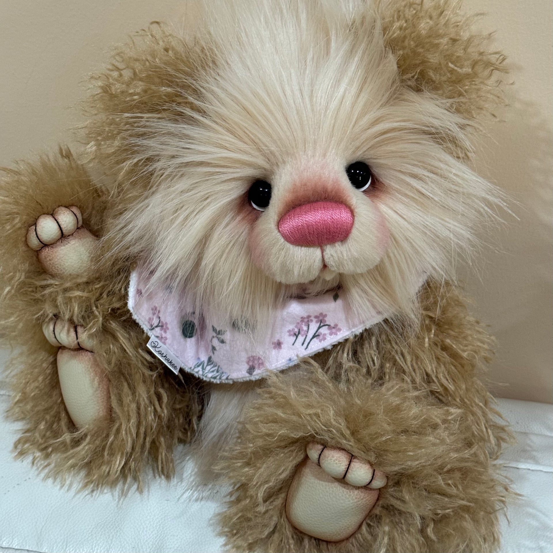 Edith - 16" faux fur bear by Emmas Bears - OOAK