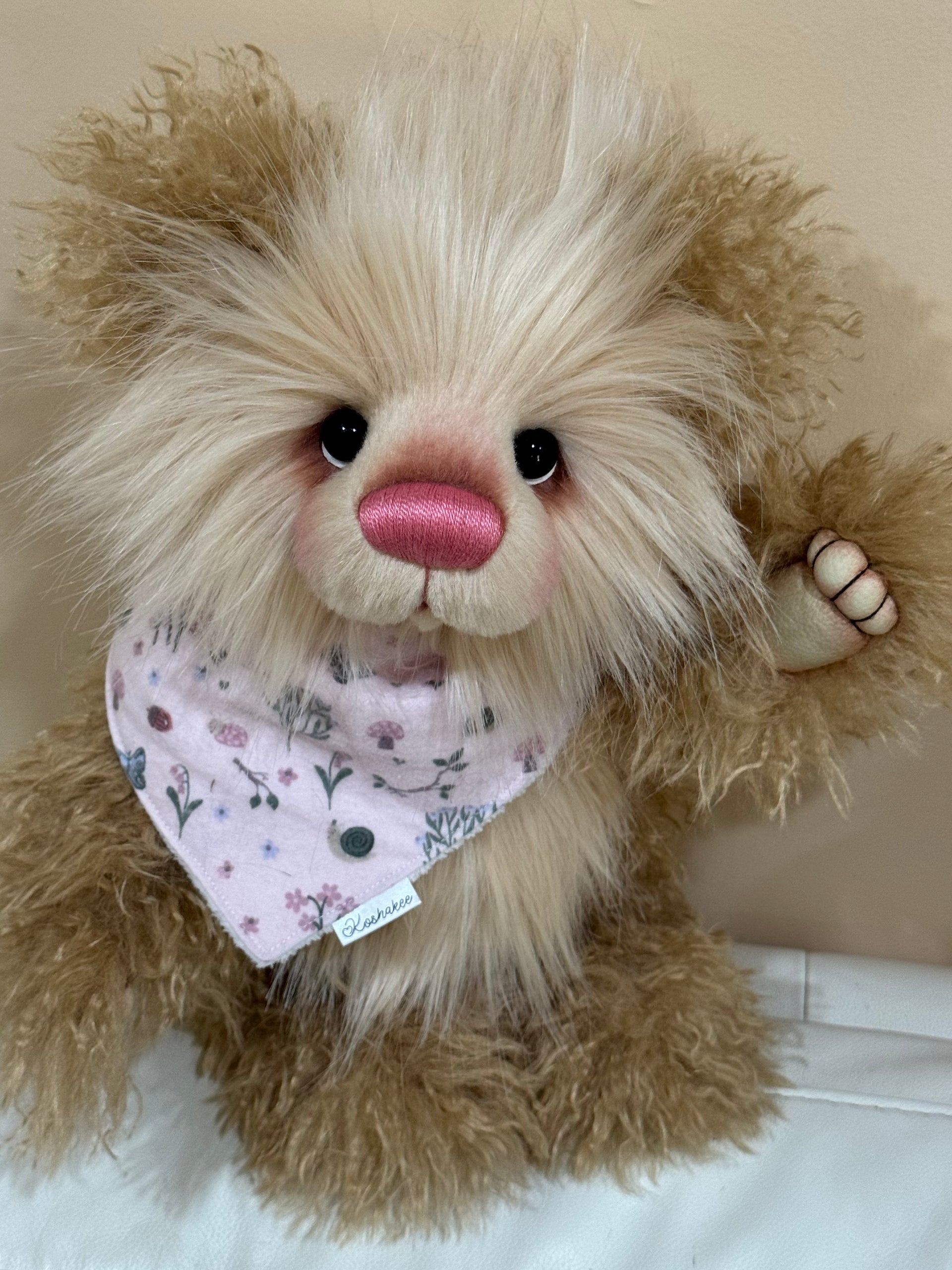 Edith - 16" faux fur bear by Emmas Bears - OOAK