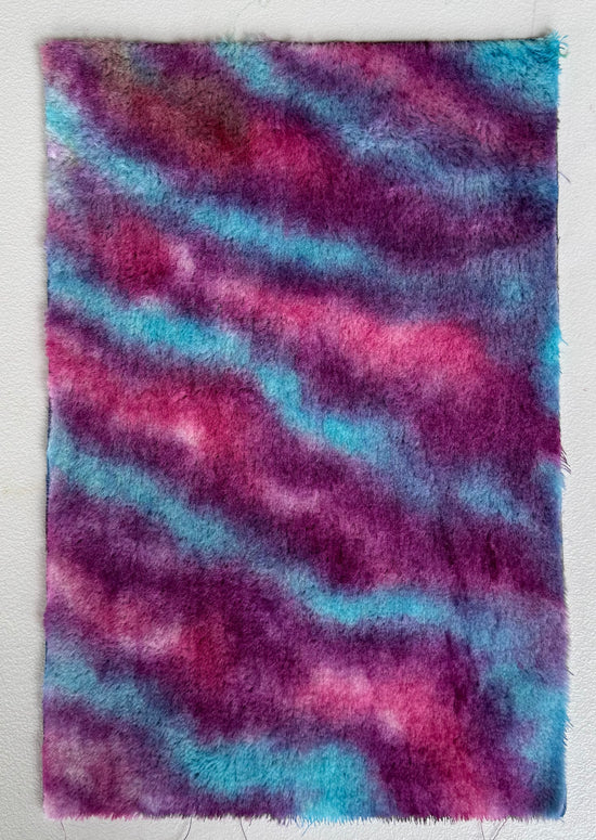 10mm Alpaca  - Hand Dyed Berry Ripple - Fat 1/8m  - DEC056