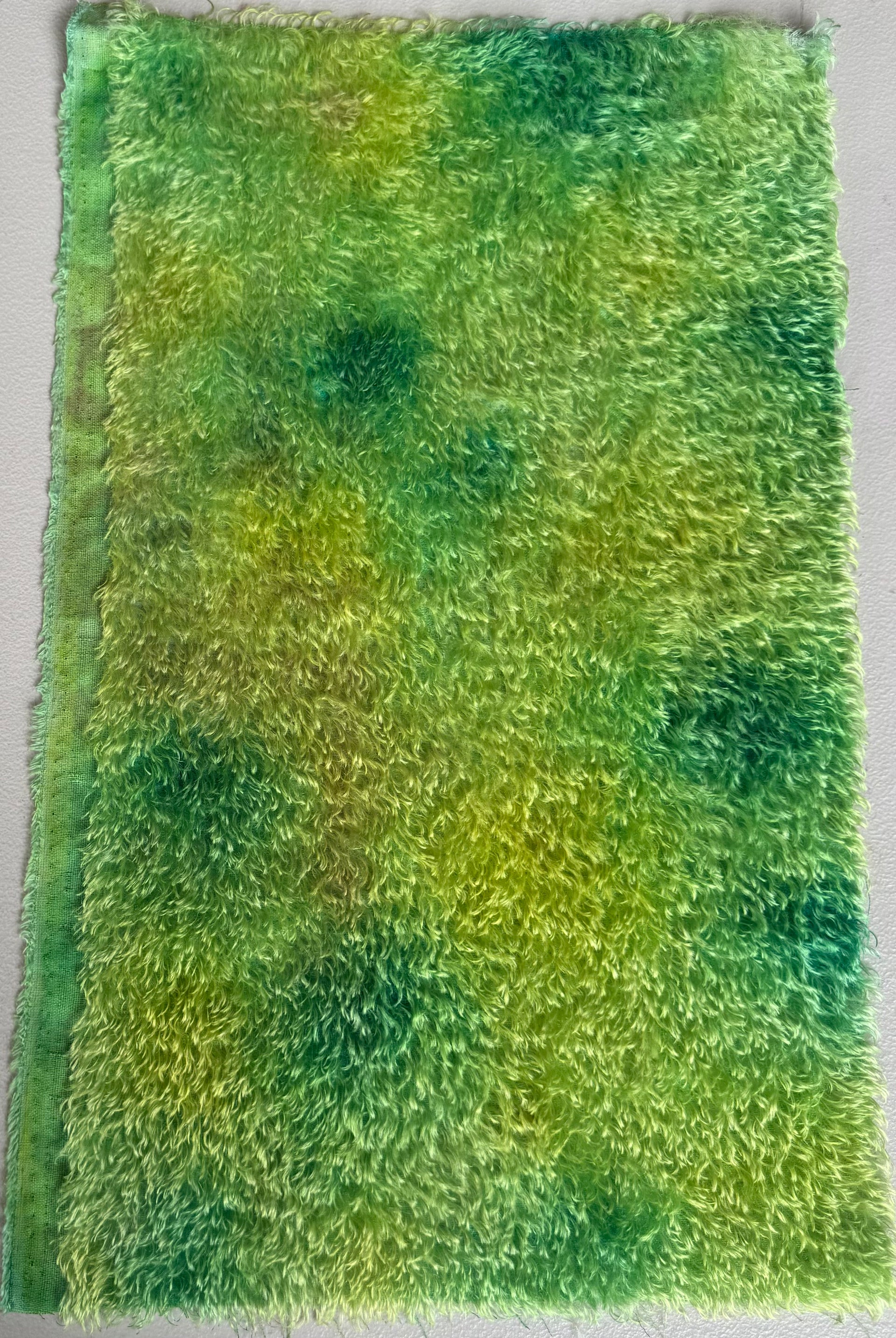 11mm Tufted Semi-Sparse Mohair - Hand Dyed Summer Lawn - Fat 1/8m - DEC073