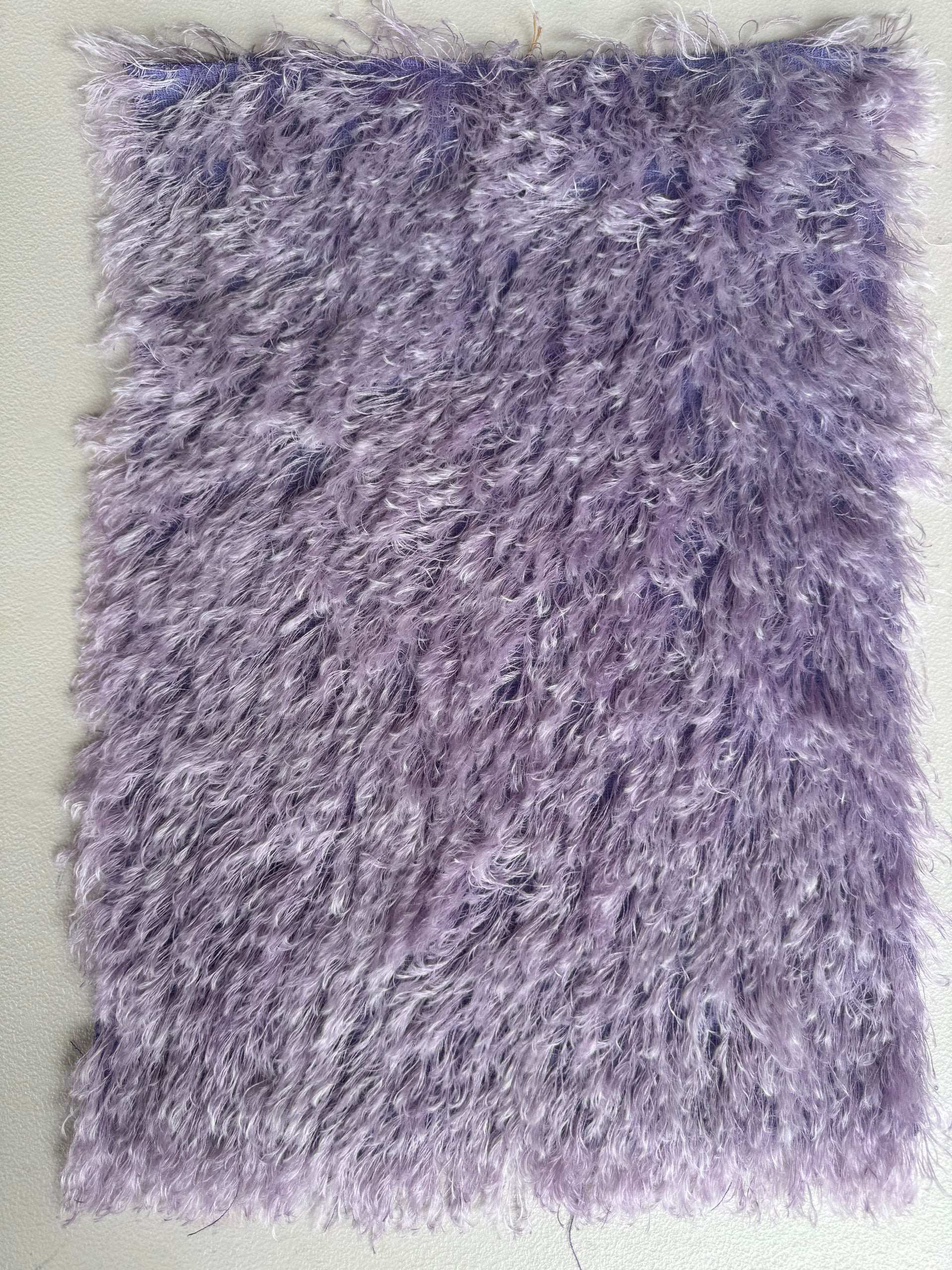 Long String Mohair - Hand Dyed Lavender - Fat 1/8m - DEC084