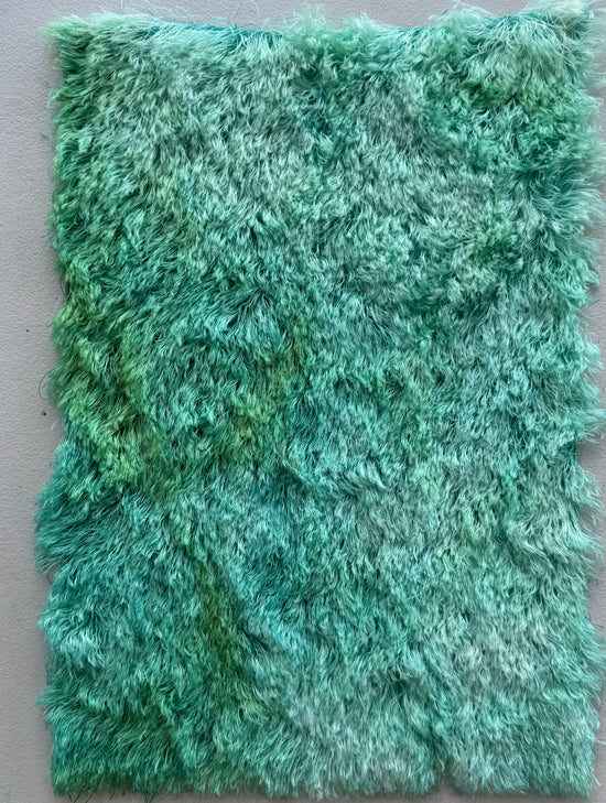 25mm String Mohair - Hand Dyed Aquamarine Batik - Fat 1/8m - DEC116