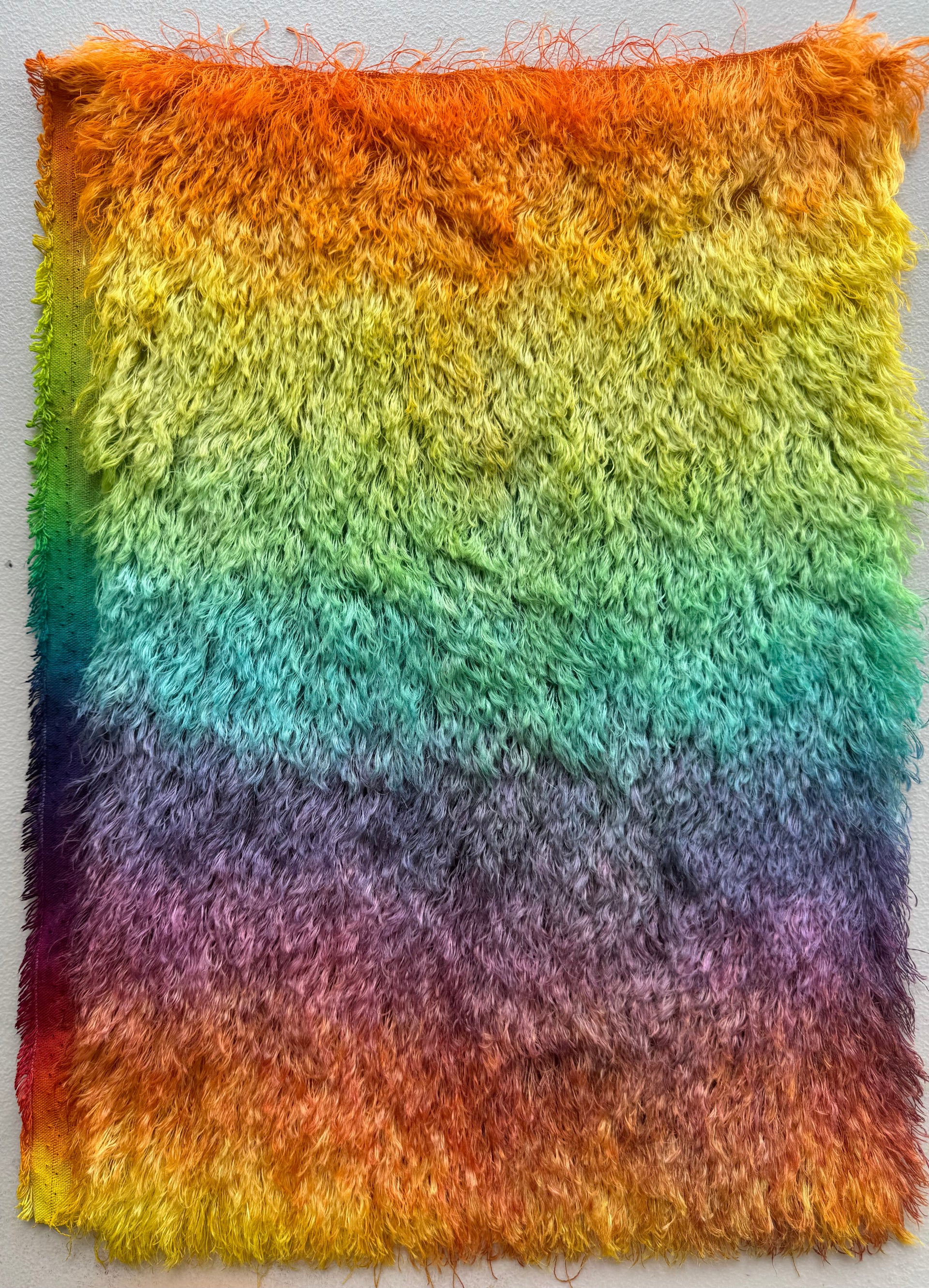 25mm String Mohair - Hand Dyed Rainbow - Fat 1/8m - DEC117