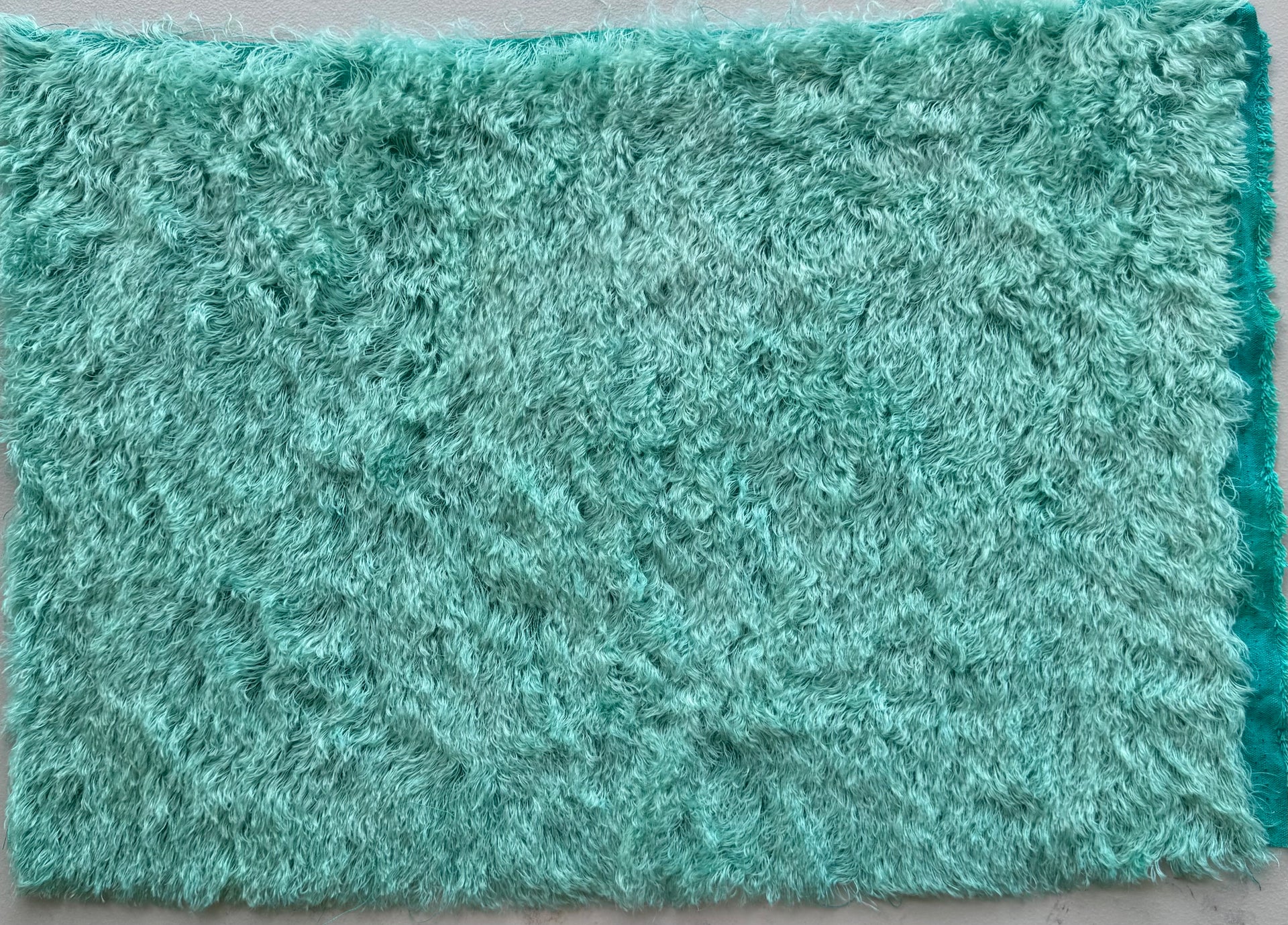 25mm String Mohair - Hand Dyed Aqua - Fat 1/4m - DEC126