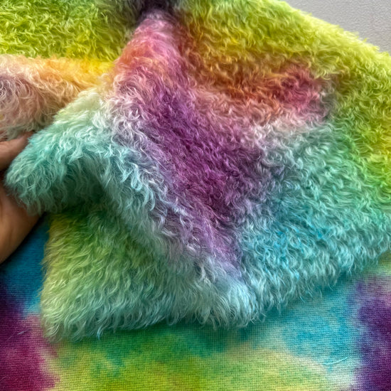 Bianca Mohair - Hand Dyed Rainbow Cloud - Fat 1/4m - DEC140