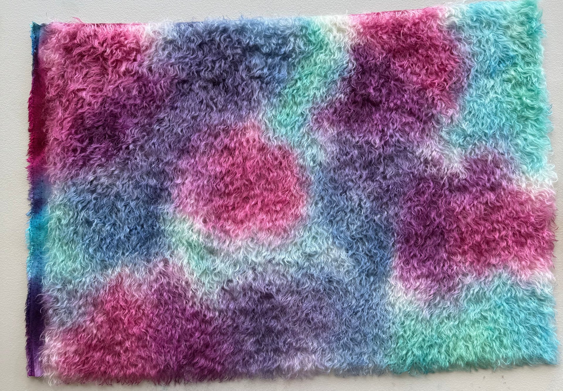 Bianca Mohair - Hand Dyed Bubblegum Clouds - Fat 1/4m - DEC142