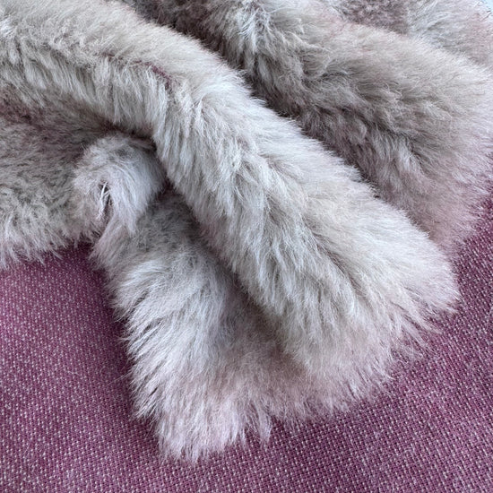 Long Alpaca - Hand Dyed Smokey Mushroom Batik - Fat 1/8m - SEP001