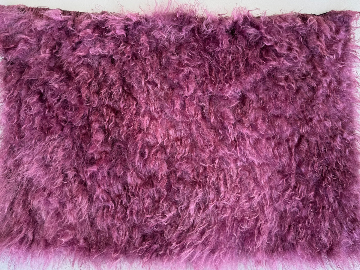 Super Long Pile 70mm Mohair - Hand Dyed Dusky Mauve - Fat 1/4m - SEP009