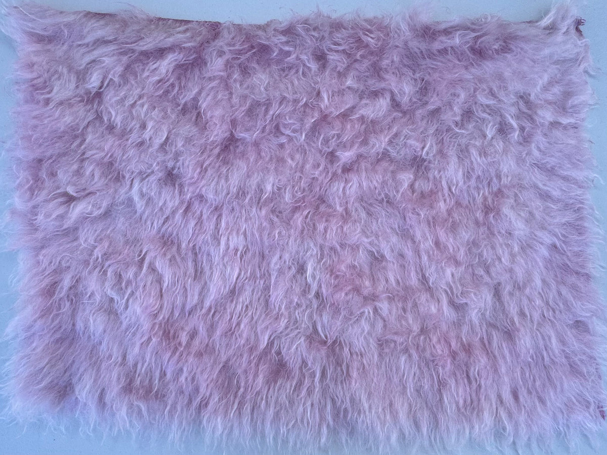 Super Long Pile 70mm Mohair - Hand Dyed Baby Pink - Fat 1/4m - SEP018