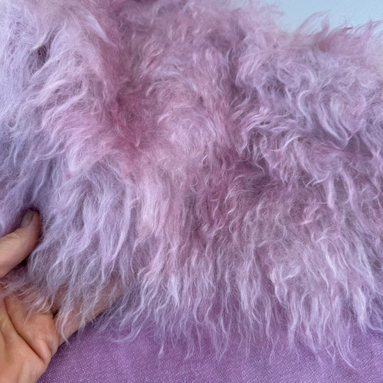 Super Long Pile 70mm Mohair - Hand Dyed Baby Pink - Fat 1/4m - SEP018
