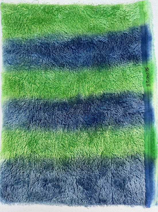 Short 9mm String Mohair - Hand Dyed Moonlit Garden - Fat 1/8m - SEP028
