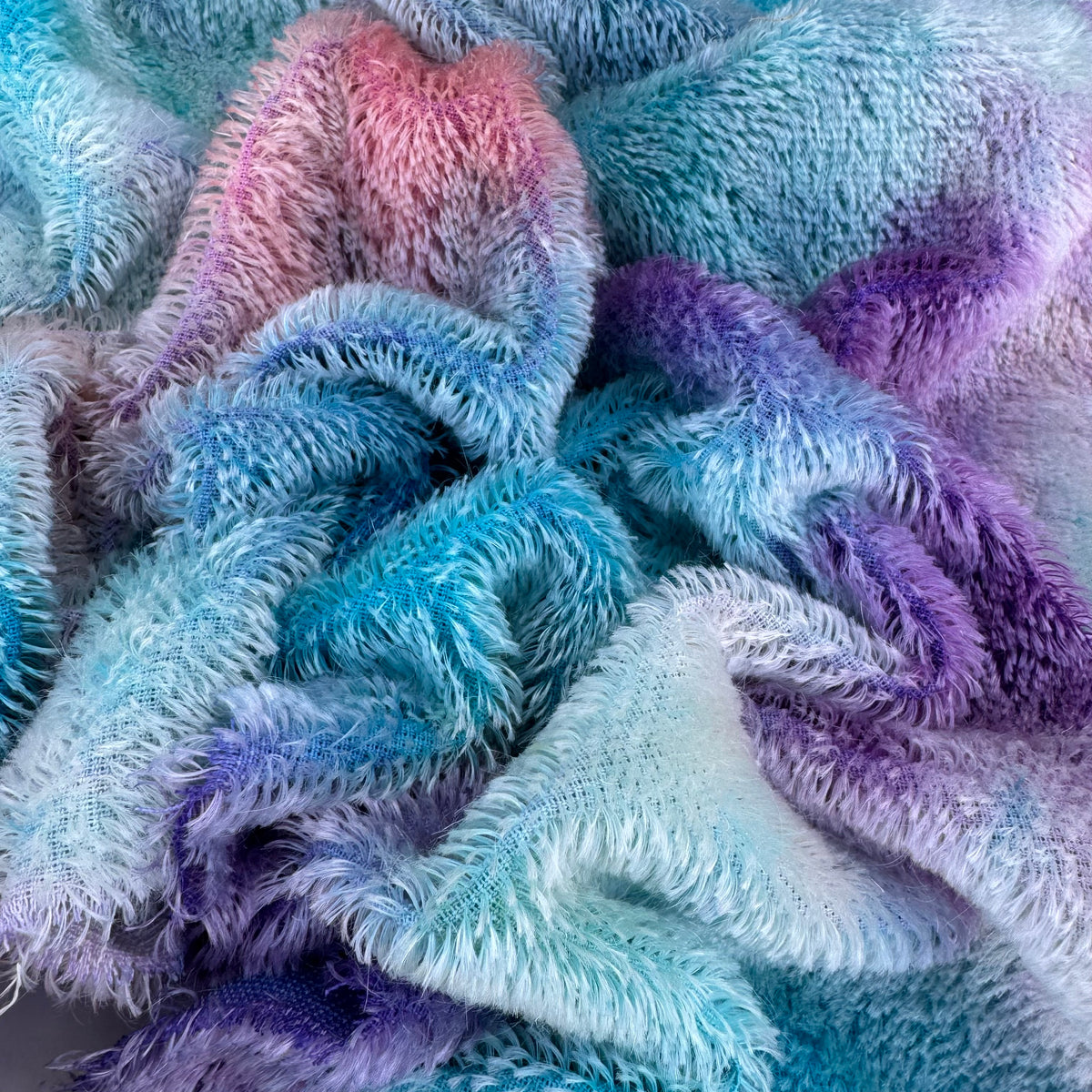 Short 9mm String Mohair - Hand Dyed Unicorn Whisper - Fat 1/4m - SEP030