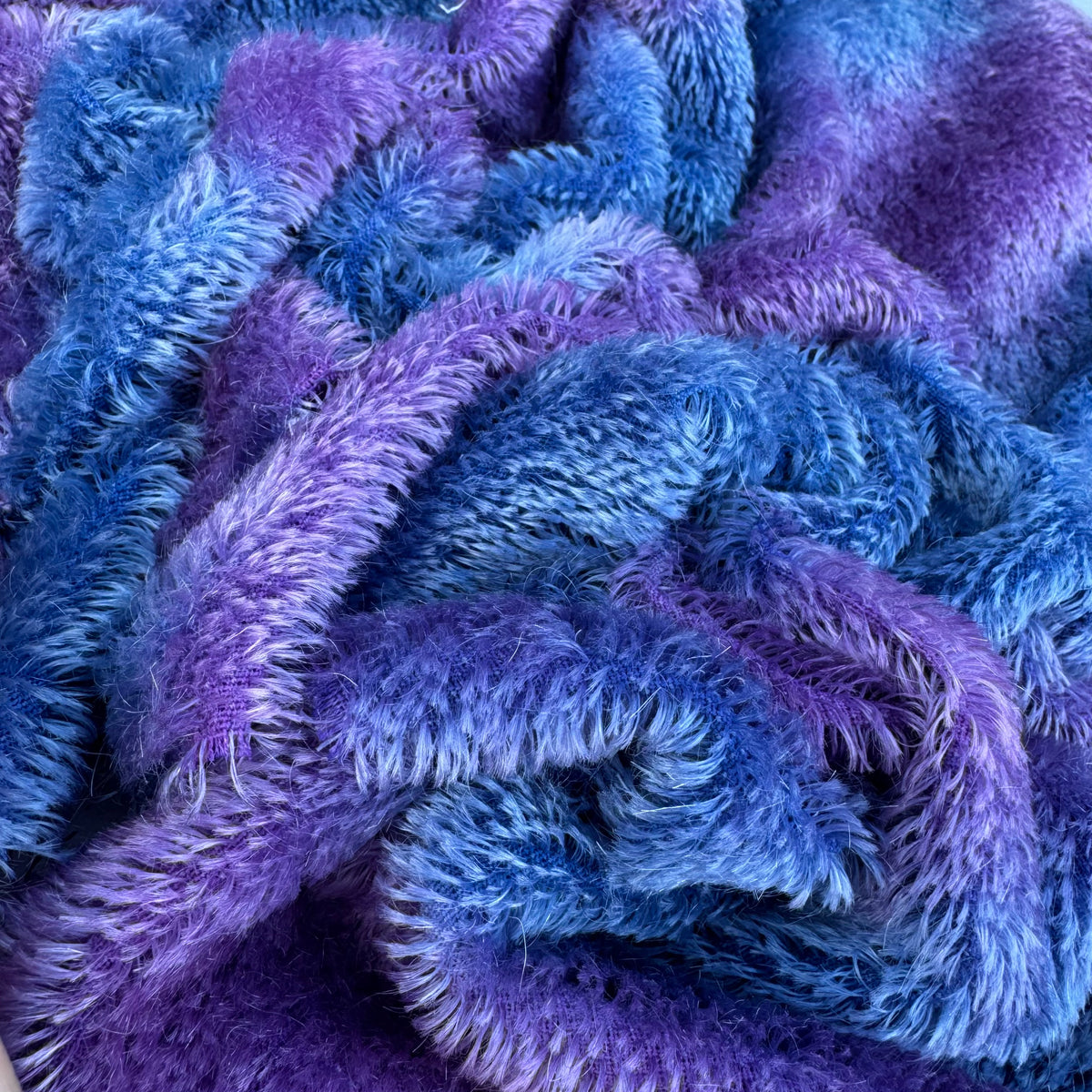 Short 9mm String Mohair - Hand Dyed Blueberry Jam - Fat 1/4m - SEP032