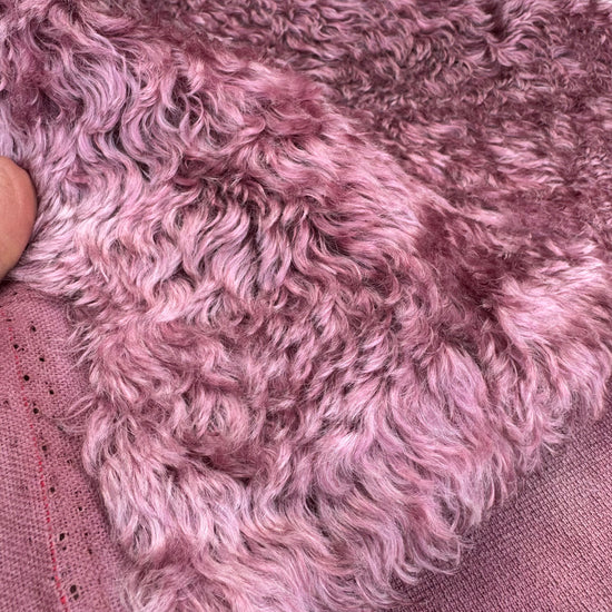 Swirled Mohair/Viscose - Hand Dyed Dusky Rose - Fat 1/4m - SEP042