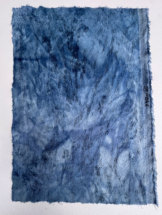 Standard Viscose - Hand Dyed Smoke Blue Batik - Fat 1/8m - SEP046