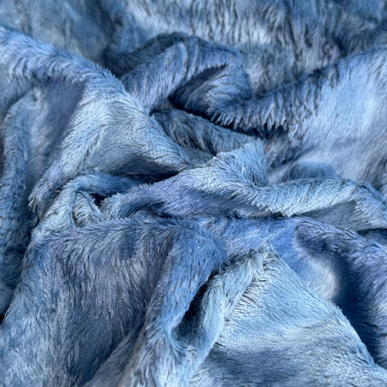 Standard Viscose - Hand Dyed Smoke Blue Batik - Fat 1/8m - SEP046