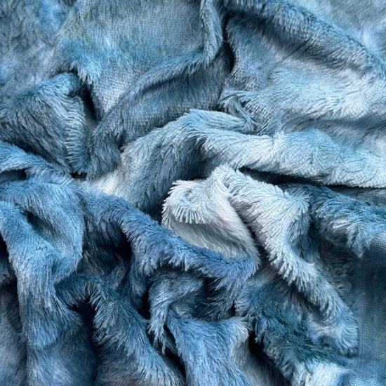 Standard Viscose - Hand Dyed Stormy Teal Batik - Fat 1/8m - SEP051