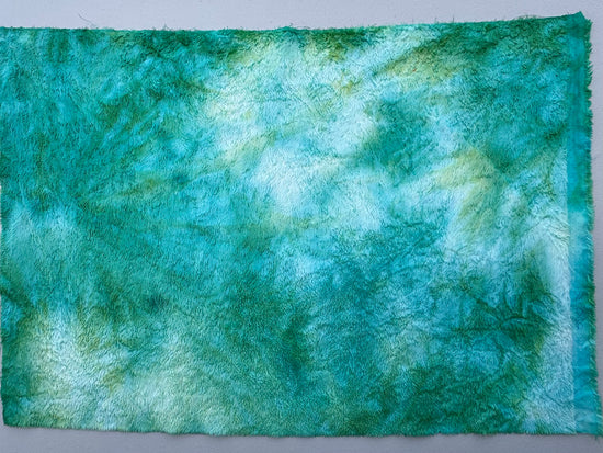 Standard Viscose - Hand Dyed Turquoise Lime Batik - Fat 1/4m - SEP062