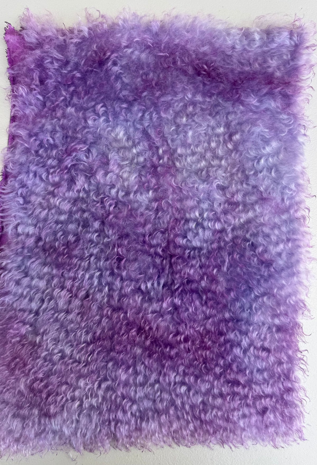 Curlylocks Mohair - Hand Dyed lilac Orchid Batik - Fat 1/8m - SEP068