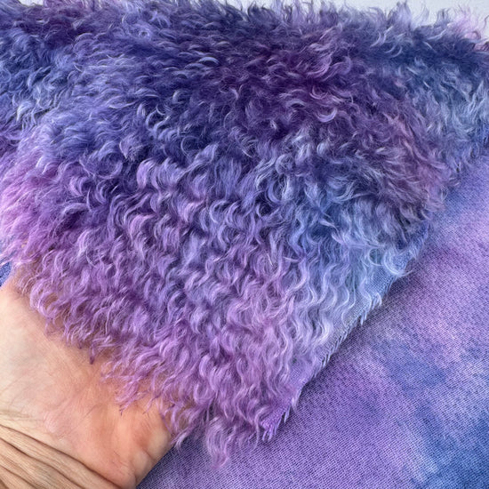 Curlylocks Mohair - Hand Dyed Indigo Berry - Fat 1/8m - SEP072
